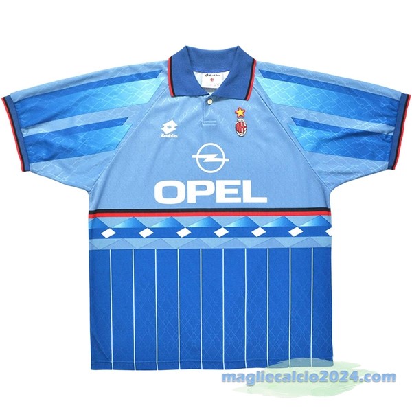 Terza Maglia AC Milan Retro 1995 1996 Azul Poco Prezzo