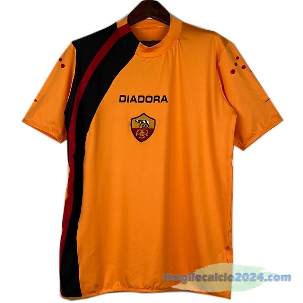 Terza Maglia As Roma Retro 2005 2006 Giallo Poco Prezzo