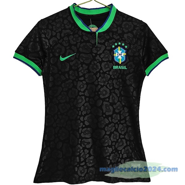 Terza Maglia Donna Brasile 2022 Nero Poco Prezzo
