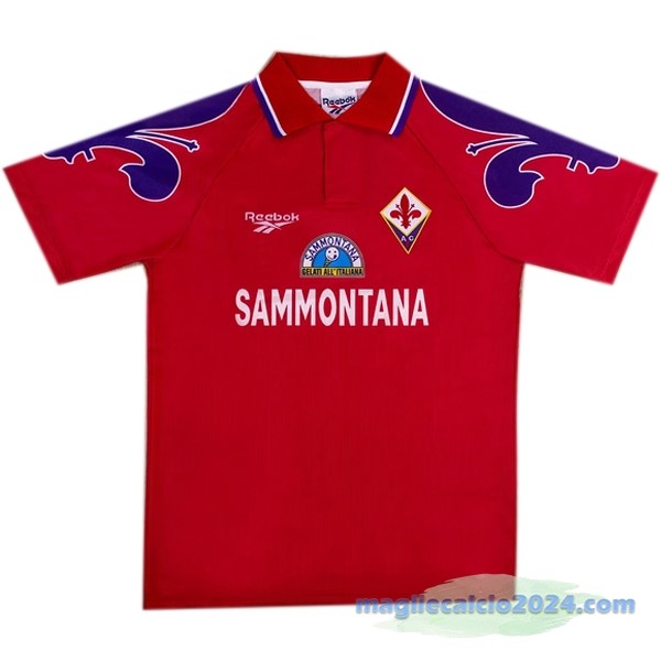 Terza Maglia Fiorentina Retro 1995 1997 Rosso Poco Prezzo