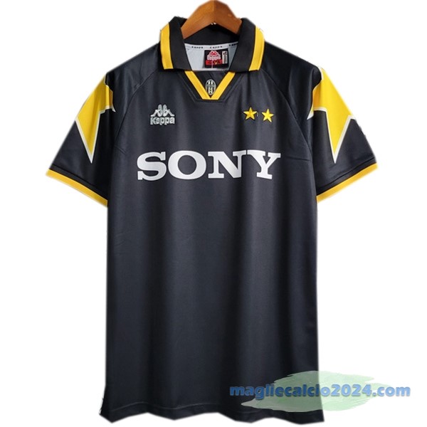 Terza Maglia Juventus Retro 1995 1996 Nero Poco Prezzo