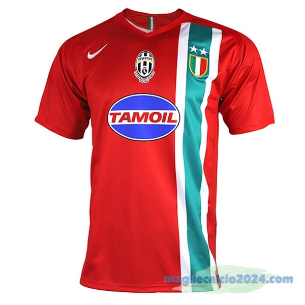 Terza Maglia Juventus Retro 2005 2006 Rosso Poco Prezzo