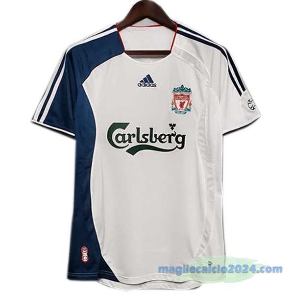 Terza Maglia Liverpool Retro 2006 2007 Bianco Poco Prezzo