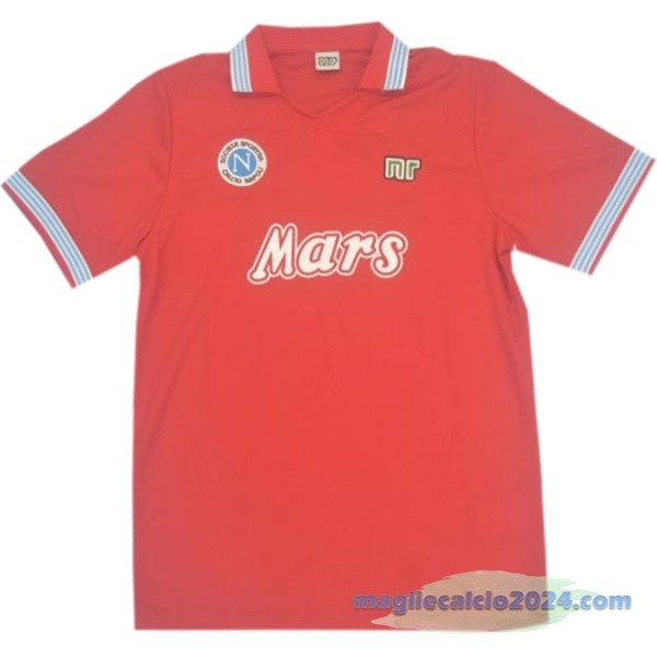Terza Maglia Napoli Retro 1988 1989 Rosso Poco Prezzo