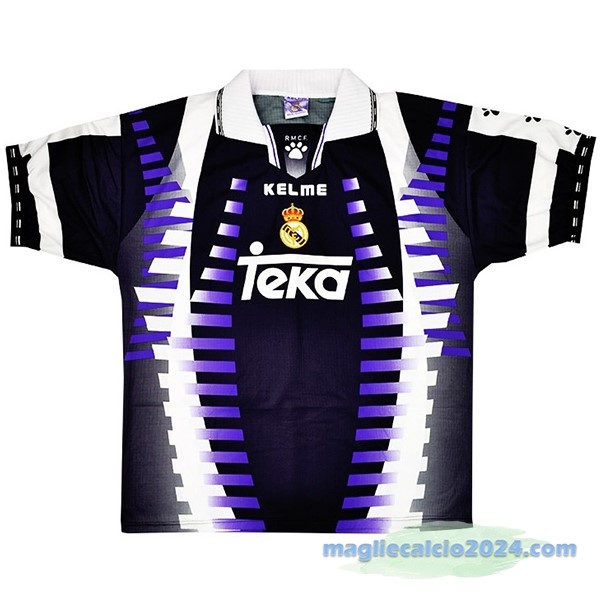 Terza Maglia Real Madrid Retro 1997 1998 Purpureo Poco Prezzo