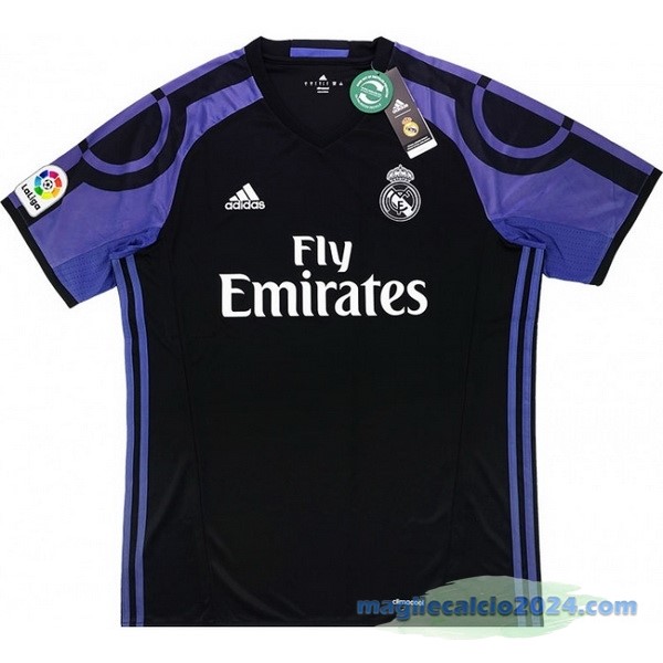 Terza Maglia Real Madrid Retro 2016 2017 Nero Poco Prezzo