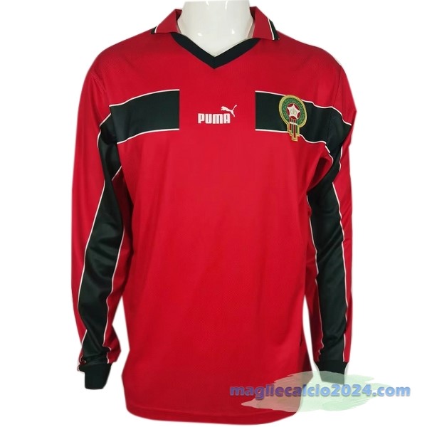 Terza Manica lunga Marocco Retro 1998 Rosso Poco Prezzo