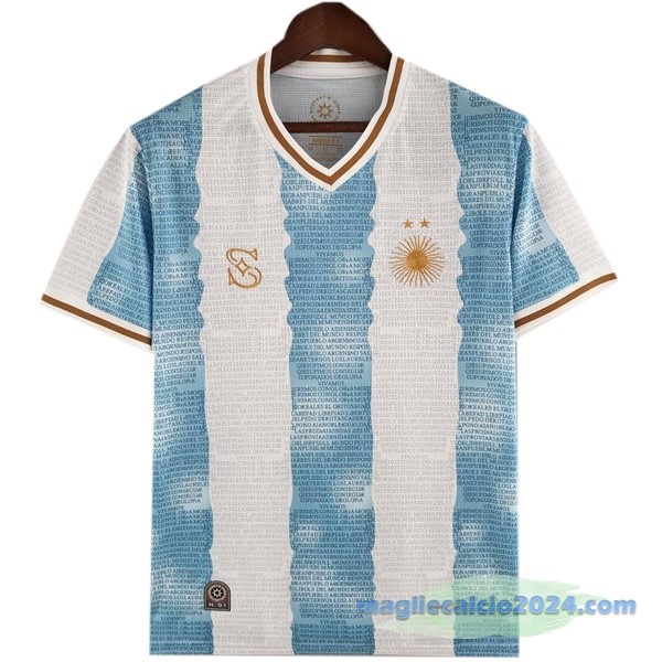 Thailandia Edizione commemorativa Maglia Argentina 2022 Azul Poco Prezzo