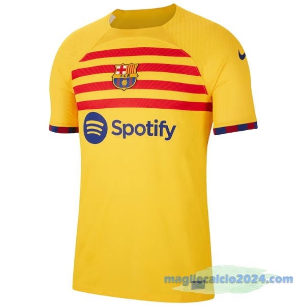 Thailandia Fourth Giocatori Maglia Barcelona 2022 2023 Giallo Poco Prezzo