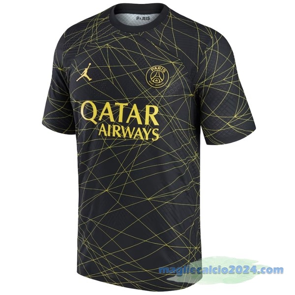 Thailandia Fourth Giocatori Maglia Paris Saint Germain 2022 2023 Nero Poco Prezzo