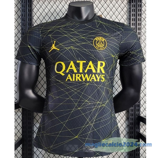Thailandia Fourth Giocatori Maglia Paris Saint Germain 2022 2023 Nero Poco Prezzo