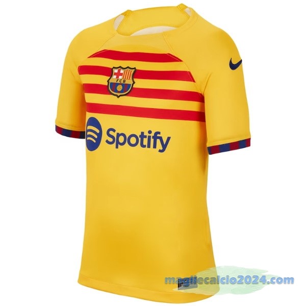 Thailandia Fourth Maglia Barcelona 2022 2023 Giallo Poco Prezzo