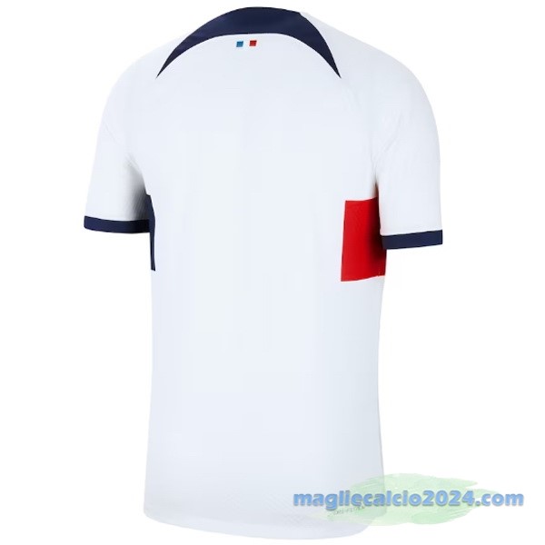 Thailandia Giocatori Seconda Maglia Paris Saint Germain 2023 2024 Bianco Poco Prezzo