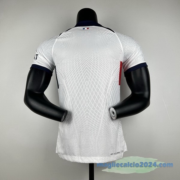 Thailandia Giocatori Seconda Maglia Paris Saint Germain 2023 2024 Bianco Poco Prezzo