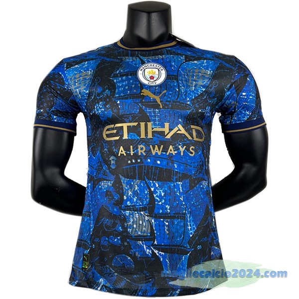 Thailandia Giocatori Speciale Maglia Manchester City 2023 2024 Azul Navy Poco Prezzo