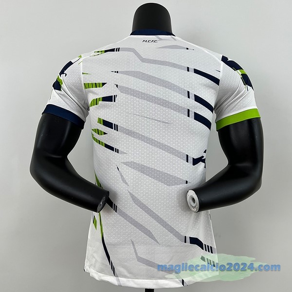 Thailandia Giocatori Speciale Maglia Manchester City 2023 2024 Bianco Verde Poco Prezzo