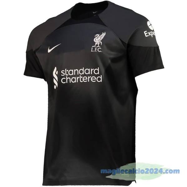 Thailandia Maglia Portiere Liverpool 2022 2023 Nero Poco Prezzo