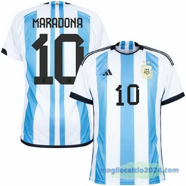 Thailandia NO.10 Maradona Prima Maglia Argentina 2022 Azul Poco Prezzo