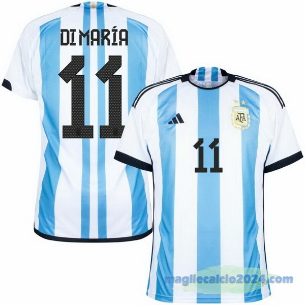 Thailandia NO.11 Di María Prima Maglia Argentina 2022 Azul Poco Prezzo