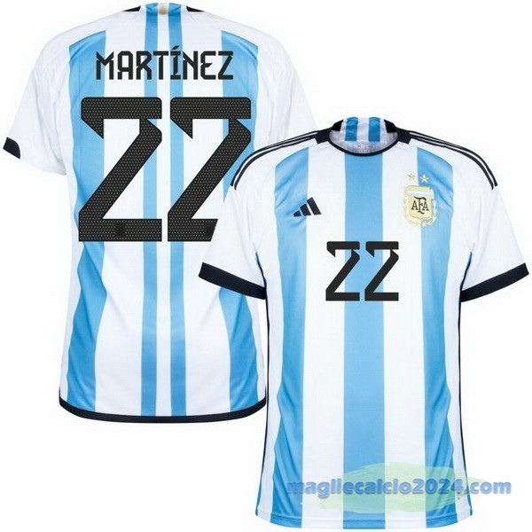 Thailandia NO.22 Martínez Prima Maglia Argentina 2022 Azul Poco Prezzo