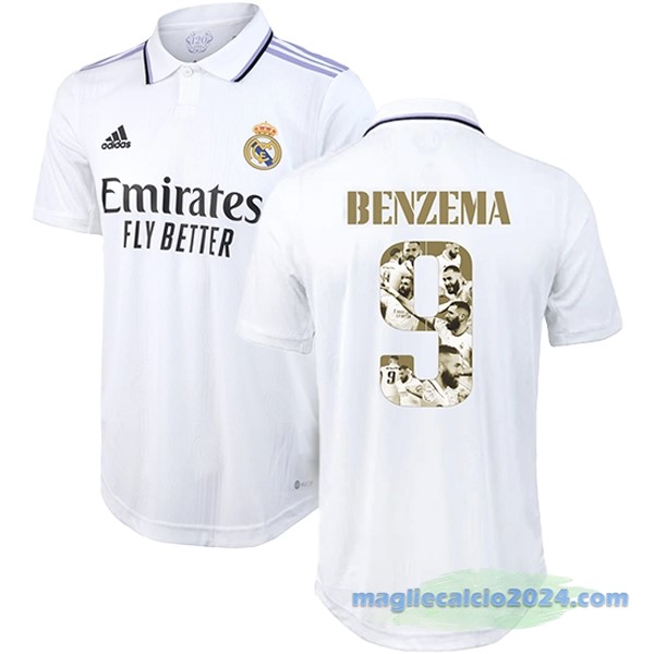 Thailandia NO.9 Benzema Prima Giocatori Maglia Real Madrid 2022 2023 Bianco Poco Prezzo