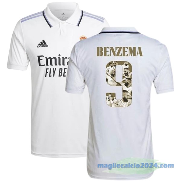 Thailandia NO.9 Benzema Prima Maglia Real Madrid 2022 2023 Bianco Poco Prezzo