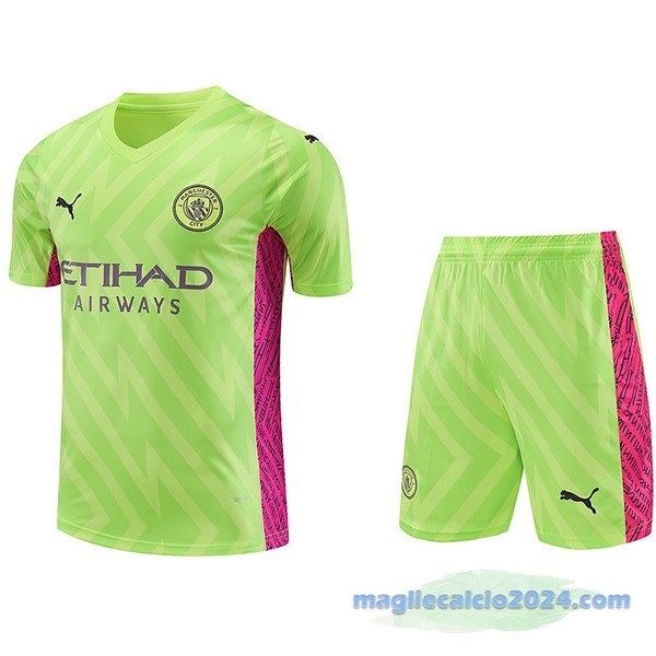 Thailandia Portiere Conjunto De Uomo Manchester City 2023 2024 Giallo Poco Prezzo