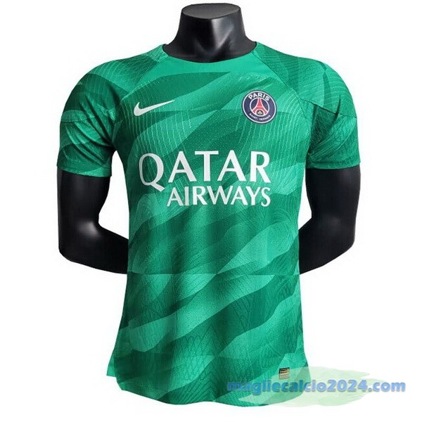 Thailandia Portiere Giocatori Maglia Paris Saint Germain 2023 2024 Verde Poco Prezzo