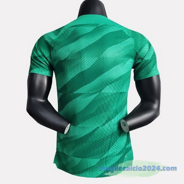 Thailandia Portiere Giocatori Maglia Paris Saint Germain 2023 2024 Verde Poco Prezzo