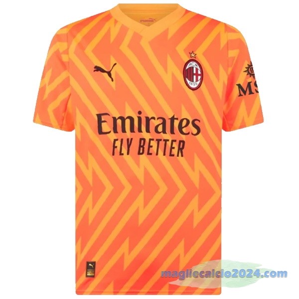 Thailandia Portiere Maglia AC Milan 2023 2024 Arancione Poco Prezzo