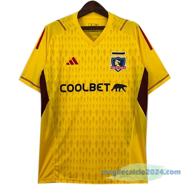 Thailandia Portiere Maglia Colo Colo 2023 2024 Giallo Poco Prezzo