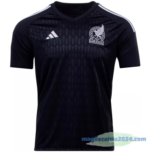 Thailandia Portiere Maglia Mexico 2022 Nero Poco Prezzo