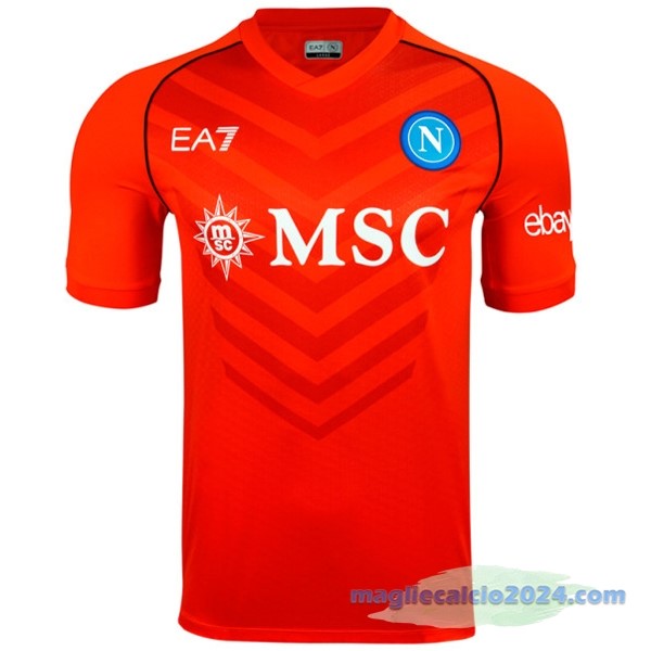 Thailandia Portiere Maglia Napoli 2023 2024 Arancione Poco Prezzo