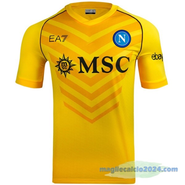 Thailandia Portiere Maglia Napoli 2023 2024 Giallo Poco Prezzo