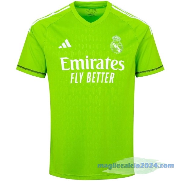Thailandia Portiere Maglia Real Madrid 2023 2024 Verde Poco Prezzo