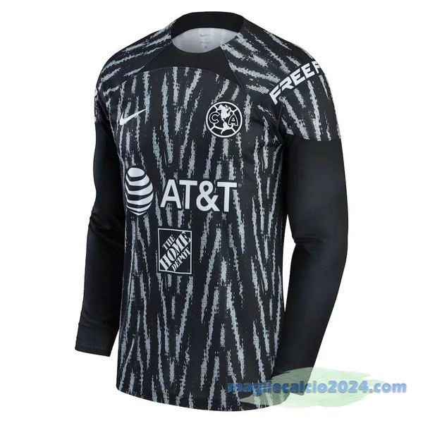 Thailandia Portiere Manica lunga Club América 2022 2023 Nero Poco Prezzo