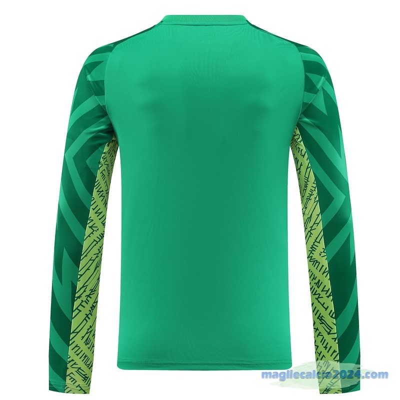 Thailandia Portiere Manica lunga Manchester City 2023 2024 Verde Poco Prezzo