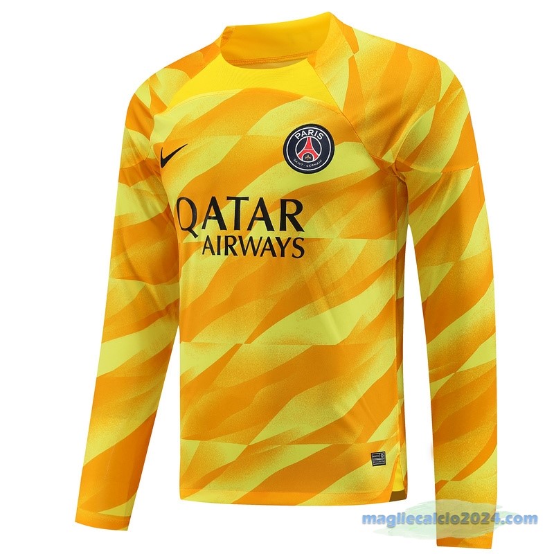 Thailandia Portiere Manica lunga Paris Saint Germain 2023 2024 Giallo Poco Prezzo