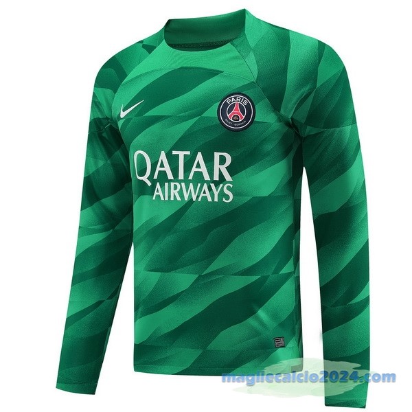 Thailandia Portiere Manica lunga Paris Saint Germain 2023 2024 Verde Poco Prezzo