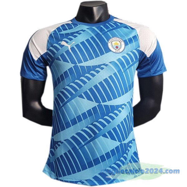 Thailandia Pre partita Giocatori Maglia Manchester City 2023 2024 Azul Poco Prezzo