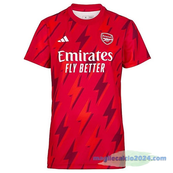Thailandia Pre partita Maglia Arsenal 2023 2024 Rosso Poco Prezzo
