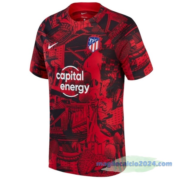 Thailandia Pre partita Maglia Atlético Madrid 2022 2023 Rosso Poco Prezzo