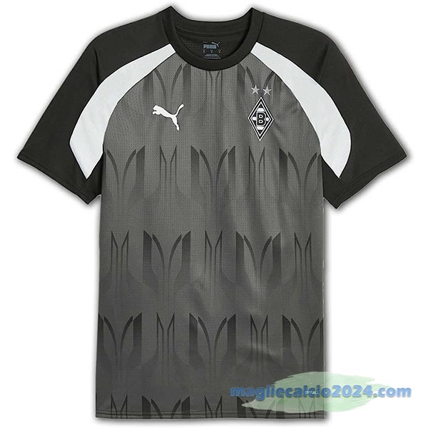 Thailandia Pre partita Maglia Borussia Mönchengladbach 2023 2024 Nero Poco Prezzo