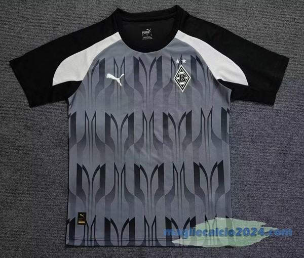 Thailandia Pre partita Maglia Borussia Mönchengladbach 2023 2024 Nero Poco Prezzo