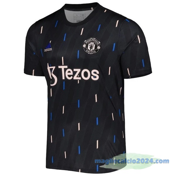 Thailandia Pre partita Maglia Manchester United 2022 2023 Nero Poco Prezzo
