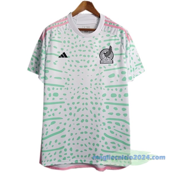 Thailandia Pre partita Maglia Mexico 2023 Bianco Verde Poco Prezzo