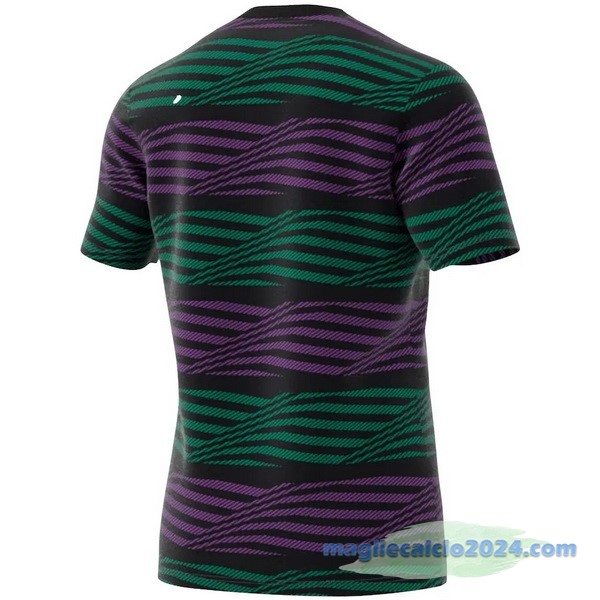 Thailandia Pre partita Maglia Real Madrid 2023 2024 Purpureo Verde Poco Prezzo