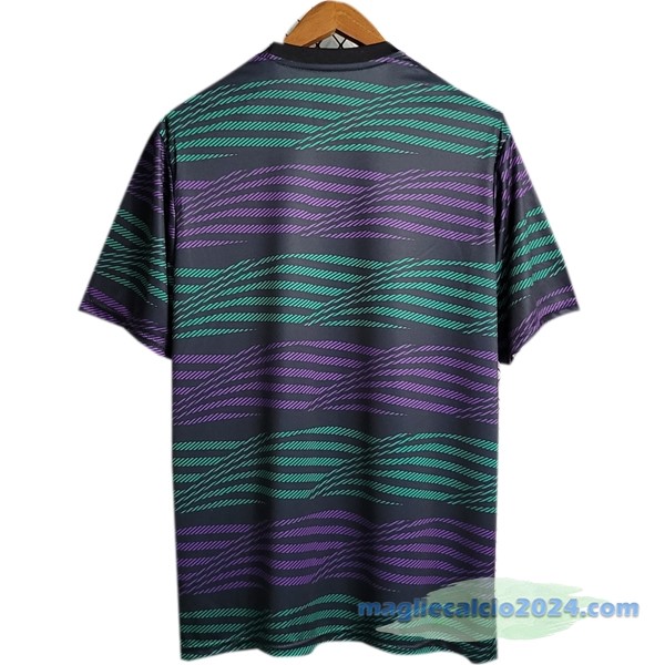 Thailandia Pre partita Maglia Real Madrid 2023 2024 Purpureo Verde Poco Prezzo