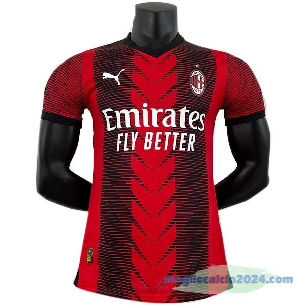 Thailandia Prima Giocatori Maglia AC Milan 2023 2024 Rosso Poco Prezzo