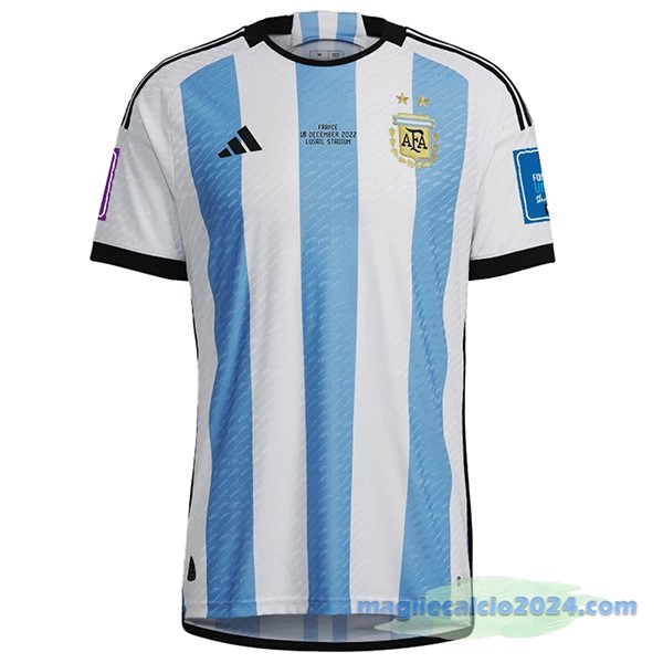 Thailandia Prima Giocatori Maglia Argentina Finales 2022 Azul Bianco Poco Prezzo